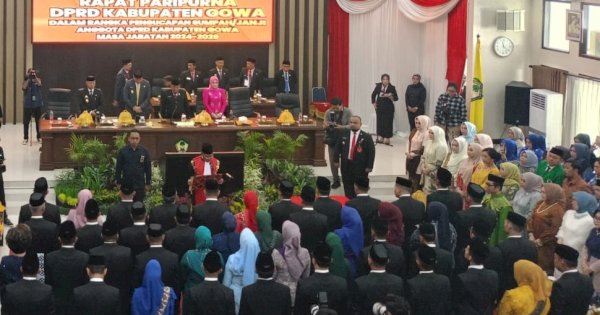 45 Anggota DPRD Kabupaten Gowa Terpilih Resmi Dilantik