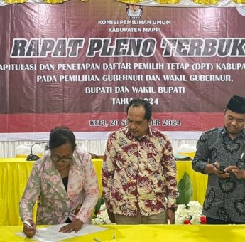 KPU Mappi Tetapkan DPT Pilkada 2024 Berjumlah 82.154 Pemilih