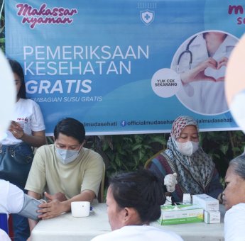 Tim Muda Sehati Seto-Rezki Hadirkan Layanan Kesehatan Gratis Untuk Warga Makassar