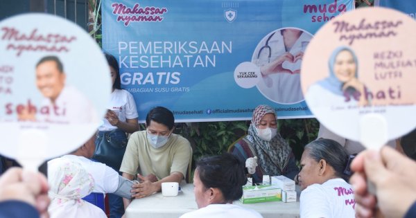 Tim Muda Sehati Seto-Rezki Hadirkan Layanan Kesehatan Gratis Untuk Warga Makassar