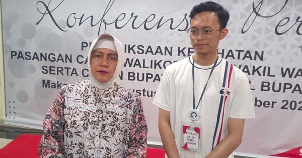 Pemeriksaan Kesehatan Berjalan Lancar, Indira-Ilham Makin Optimis Menangkan Pilwali Makassar