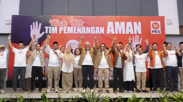 Suasana Kick Off Tim Pemenangan Amri Arsyid-Abdul Rahman Bando di Hotel Four Points by Sheraton, Jalan Andi Djemma, Makassar, Kamis (5/9/2024). (Foto: Istimewa)