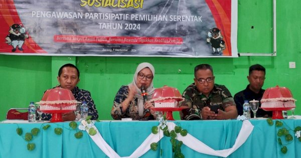 Cegah Politik Uang, Panwascam Benteng Gelar Sosialisasi Pengawasan Partisipatif Pilkada 2024