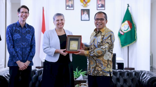Wali Kota Makassar, Moh Ramdhan Pomanto saat menerima kunjungan Dubes Australia untuk Indonesia, Penny Williams, Kamis (5/9/2024). (Foto: Istimewa)