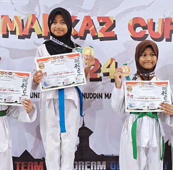 Huadi Group Antar Atlet Taekwondo Bantaeng Borong Medali Emas di Turnamen Al-Markaz Cup