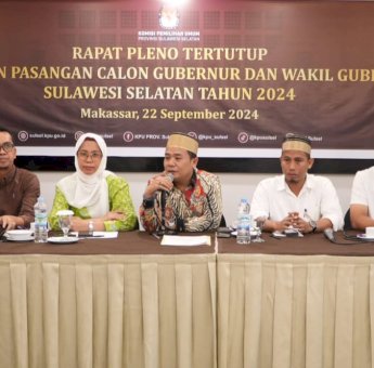 KPU Sulsel Resmi Tetapkan Sudirman-Fatma dan Danny Azhar sebagai Kontestan Pilgub 2024&nbsp;
