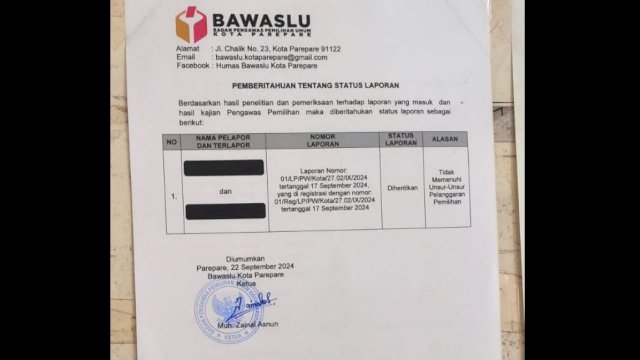 Dipastikan Fitnah, Laporan Ijazah Palsu Tasming Hamid Tak Penuhi Unsur Pelanggaran