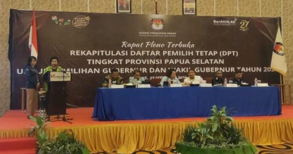 KPU Papua Selatan Tetapkan 356.147 DPT di Pilkada 2024