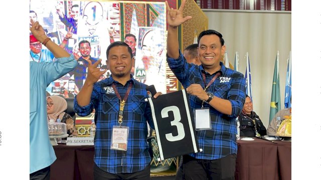 Ket : Pasangan Calon Wali Kota dan Wakil Walikota Parepare, Tasming Hamid dan Hermanto nomor urut 3 Pilkada Parepare 2024