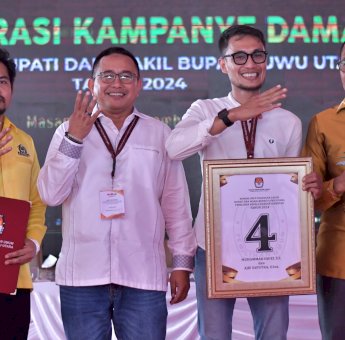 Dapat Nomor Urut 4 di Pilkada Lutra 2024, Duet Fauzi-Ajie Tekankan Pentingnya Soliditas Tim