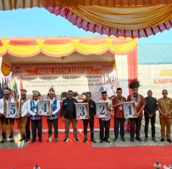 Ini Daftar Nomor Urut Lima Pasangan Calon Peserta Pilkada Mappi 2024