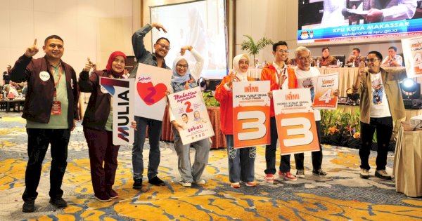 Nomor Urut Kontestan Pilwalkot Makassar 2024: MULIA 1, Sehati 2, INIMI 3 dan AMAN 4