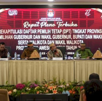KPU Sulsel Tetapkan DPT Pilkada Serentak 2024 Sebanyak 6.680.807 Pemilih
