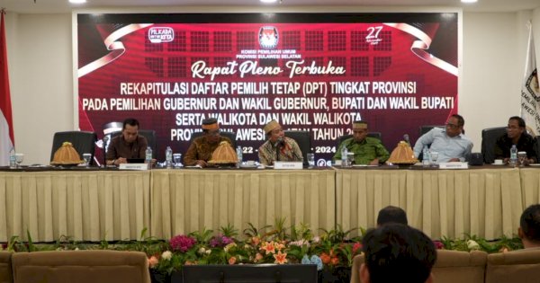 KPU Sulsel Tetapkan DPT Pilkada Serentak 2024 Sebanyak 6.680.807 Pemilih