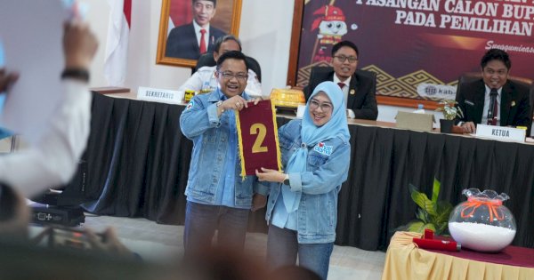 Makna Nomor Urut 2 Bagi Paslon Hati Damai di Pilkada Gowa 2024