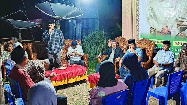 Kegiatan kampanye pasangan calon Bupati dan Wakil Bupati Selayar, Abdul Rahman Masriat-Daeng Marowa (ADAMA) di Desa Layolo, Kecamatan Bontosikuyu, Selayar, Jumat (27/9/2024). (Foto: Istimewa)