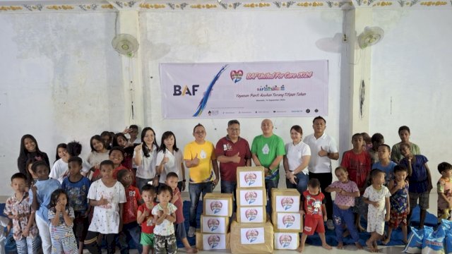 BAFers berbagi kebahagiaan dengan anak-anak di Yayasan Panti Asuhan Terang Titipan Tuhan. (Foto: Istimewa)