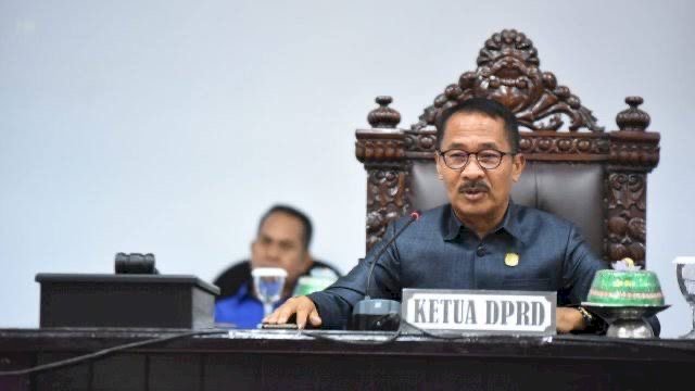 Ketua DPRD Luwu Utara periode 2019-2024, Drs Basir membantah isu perpecahan di internal Golkar Luwu Utara terkait usungan di Pilkada 2024. (Foto: Istimewa)