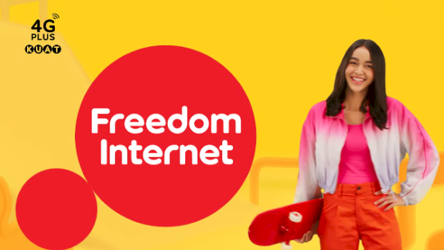 Paket Freedom Internet tawarkan kuota internet tanpa batas dengan harga terjangkau. Produk ini berhasil memudahkan pengguna dalam memenuhi aktivitas digitalnya. (Dok. Int)