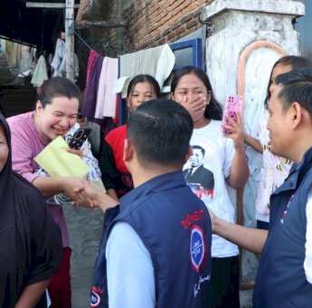 Kampanye Blusukan di Tiro Sompe, Tasming-Hermanto Dapat Dukungan dan Sambutan Hangat Warga
