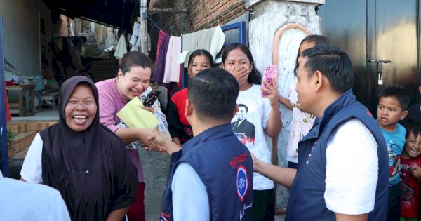 Kampanye Blusukan di Tiro Sompe, Tasming-Hermanto Dapat Dukungan dan Sambutan Hangat Warga