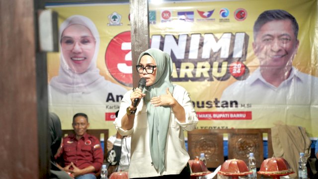 Ket : Calon Bupati Barru, Andi Ina Kartika Sari