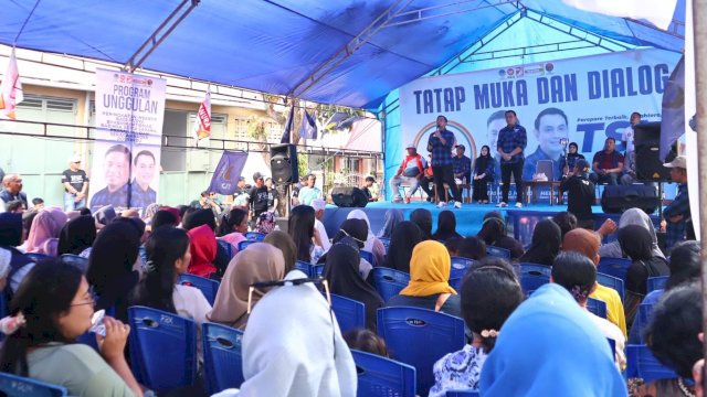 Ket : Kampanye Tatap Muka Perda Paslon Wali Kota dan Wakil Walikota Parepare, Tasming Hamid dan Hermato di Ujung Bulu