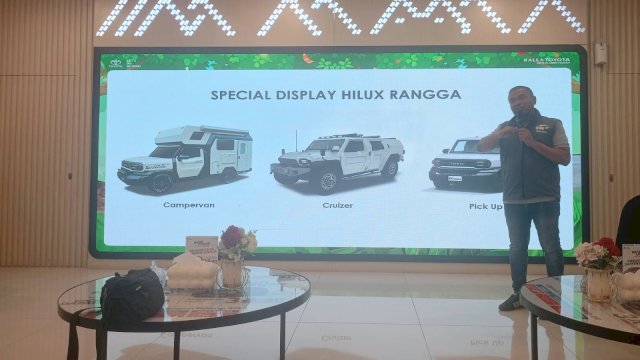 Marketing General Manager Kalla Toyota Suliadin, di sela-sela Prescon Pesta Rangga, di Toyota Outlet MaRI, Rabu, (16/10/2024). (Dok. Chaerani/Republiknews.co.id)