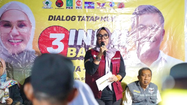 Ket : Andi Ina-Abustan kampanye di Gattareng