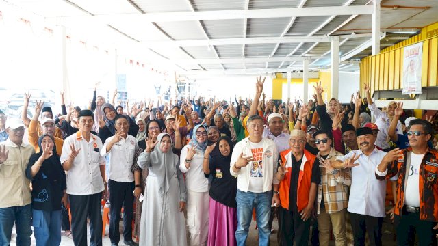 Ket : Andi Ina dan Abustam saat Kampanye Tatap Muka