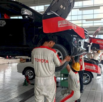 Setahun Layanan Body and Paint Kalla Toyota Alauddin 750 Unit
