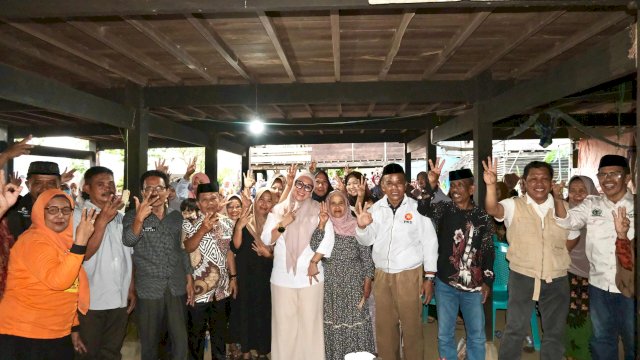 Ket: Andi Ina Kartika Sari saat kampanye tatap muda di Desa Lempang 