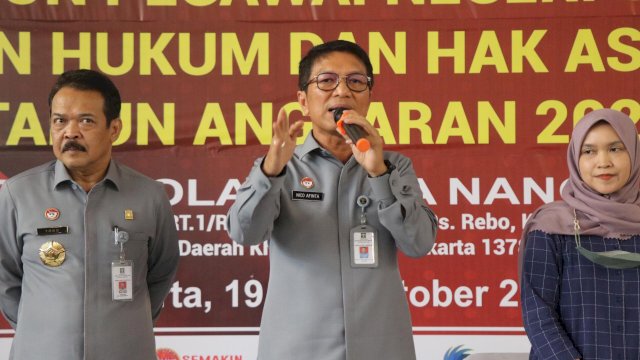 Ket: Sekretaris Jenderal (Sekjen) Kemenkumham, Nico Afinta