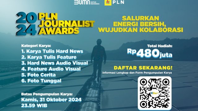 Banner ajang PLN Journalist Award (PJA) 2024. (Foto: Istimewa)