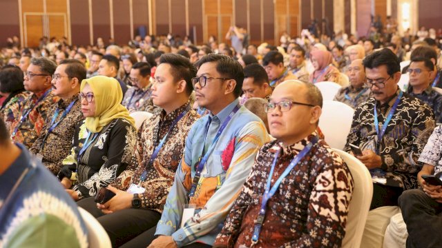 Pj Sekda Makassar, Firman Hamid Pagarra saat hadir dalam Rakornas Percepatan dan Perluasan Digitalisasi Daerah (P2DD) tahun 2024 di Jakarta, Senin (23/9/2024). (Foto: Istimewa)