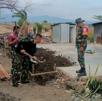 Satgas TMMD Ke-122 Kodim 1425 Jeneponto Rehab Rumah Warga Kurang Mampu