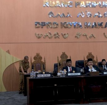 DPRD Makassar Rapat Paripurna Laporan Penyampaian Hasil Reses Pertama di 2024