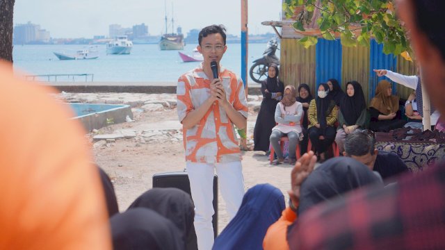 Calon Wakil Wali Kota Makassar, Ilham Ari Fauzi Amir Uskara komitmen untuk mendorong kesejahteraan masyarakat pesisir. (Foto: Istimewa)