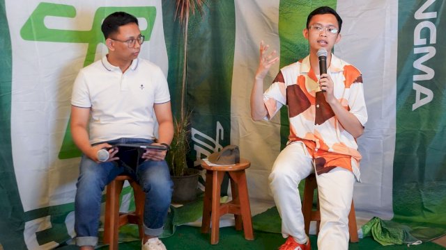 Calon Wakil Wali Kota Makassar, Ilham Ari Fauzi Amir Uskara rutin memanfaatkan waktu luangnya untuk membuka ruang diskusi bersama anak-anak muda. (Foto: Istimewa)