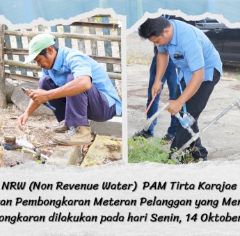 Tim NRW PAM Tirta Karajae Parepare Tindak Pelanggan Penunggak Pembayaran