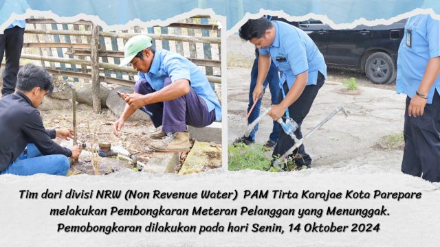 Ket : Proses penindakan Pelanggan menunggak 