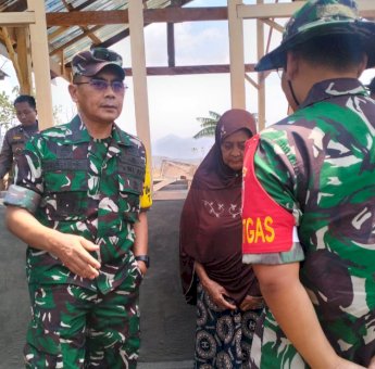 Tim Wasev Pusterad Tinjau Lokasi Pembangunan RTLH Program TMMD ke-122 Kodim 1425 Jeneponto