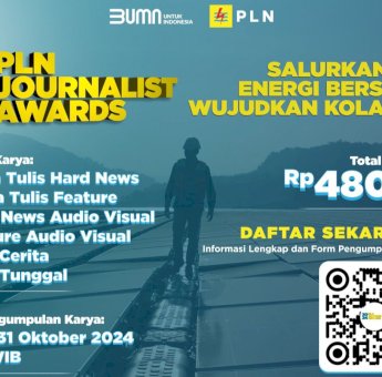 Berhadiah Total Rp480 Juta, Pendaftaran PLN Journalist Award 2024 Tersisa Dua Pekan Lagi
