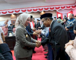 35 Anggota DPRD Lutra Dilantik Indah Putri Indriani Sampaikan Pentingnya Kolaborasi Eksekutif Dan Legislatif