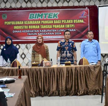 Dinkes Gelar Bimtek Keamanan Pangan Bagi Pelaku Usaha IRTP