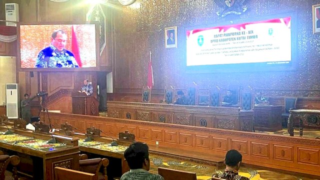 Dewan Perwakilan Rakyat Daerah (DPRD) Kutim menggelar Rapat Paripurna ke-XIX masa persidangan ke-I tahun sidang 2024/2025. 