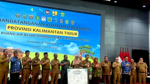 Kalimantan Timur (Kaltim) bebas dari perilaku Buang Air Besar Sembarangan (BABS) tahun 2024, resmi dicanangkan dalam Dialog Membangun Komitmen Bersama di Lamin Odah Etam, Samarinda, beberapa waktu lalu.