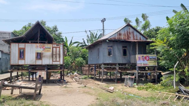 Ket: Kondisi Rumah Nenek Itima yang sementara dibongkar