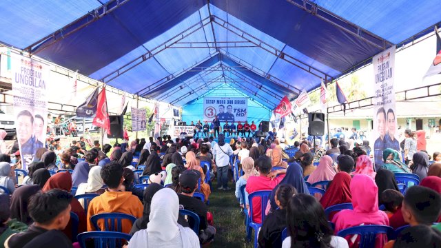Ket: Tasming Hamid dan Hermato kampanye di Lauleng