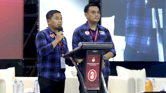 Ket: Calon Wali Kota dan Wakil Wali Kota Parepare Nomor Urut 3, Tasming